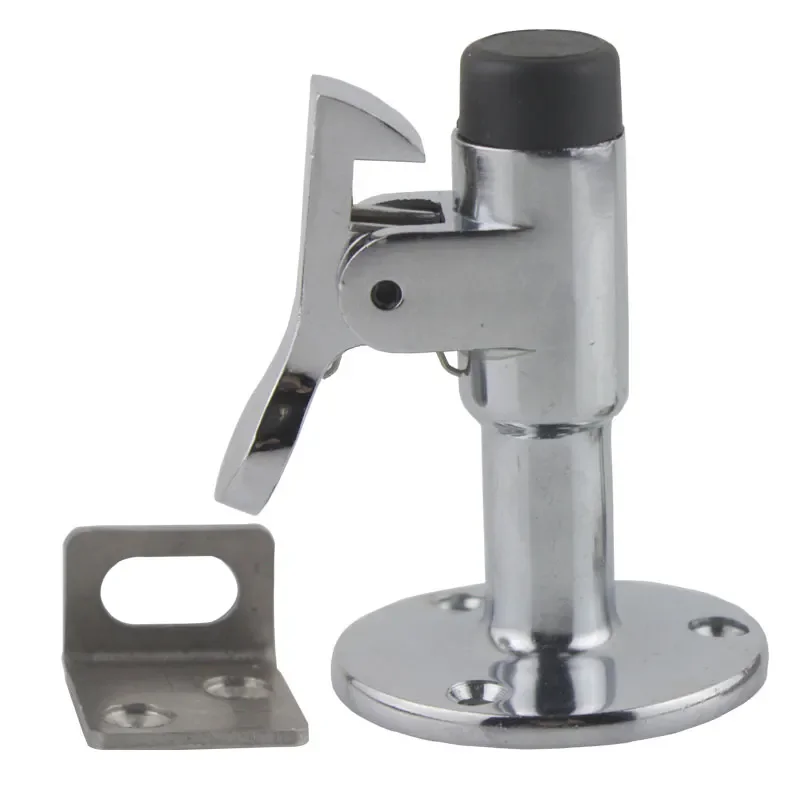 Door Chain Guard - 7cm Heavy Duty DoorStop With Hook