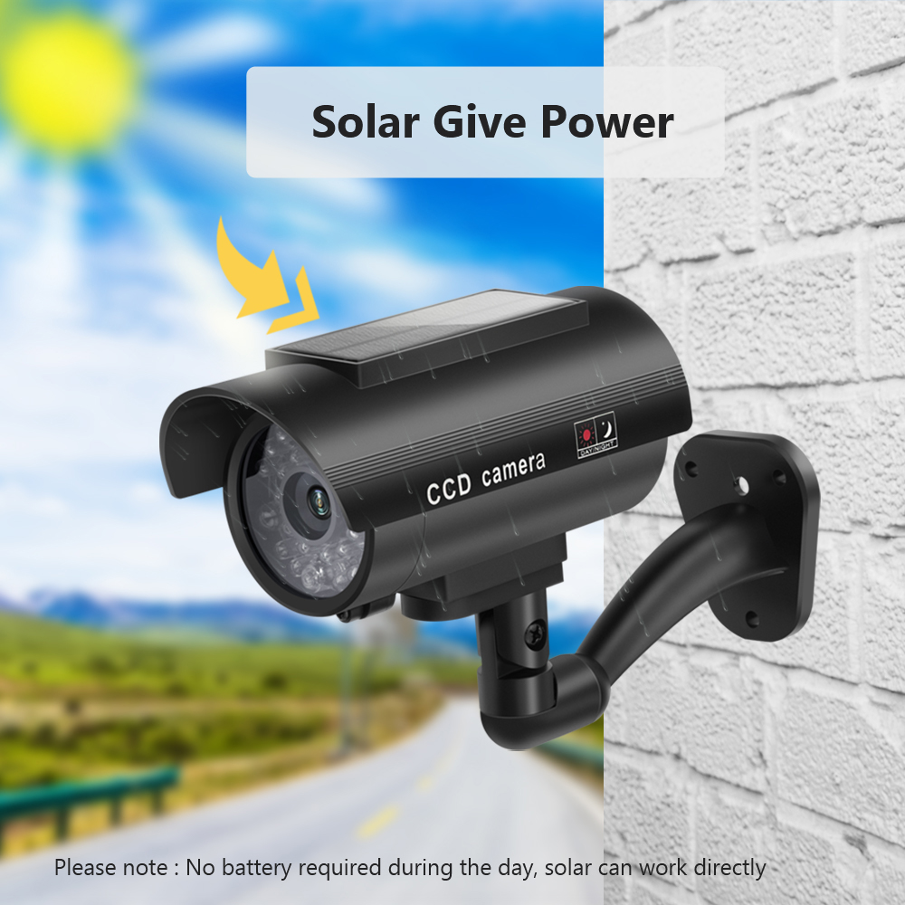 Solar Panel Dummy Surveillance - đánh giá và giá Solar Security Light