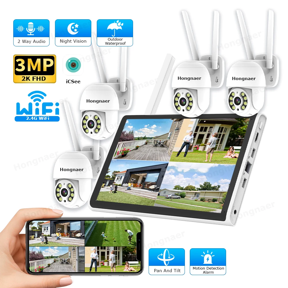 2026 Hongnaer 3MP 4 Channel Wi - đánh giá và giá Home Security Usa
