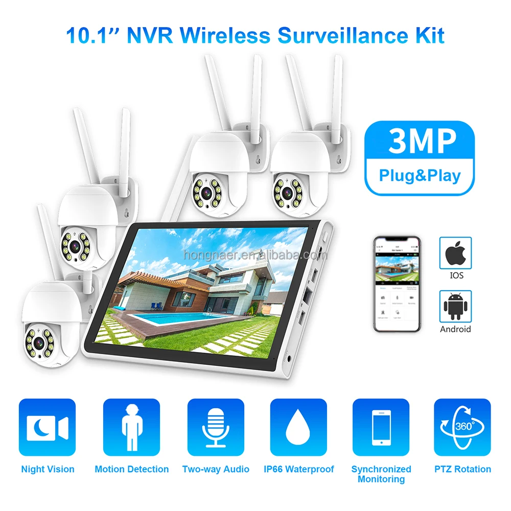 2026 Hongnaer 3MP 4 Channel Wi - đánh giá và giá Home Security Usa