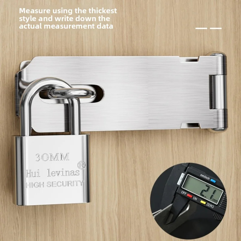 Stainless Steel Padlock Hasp 9 - đánh giá và giá Home Security Tapo