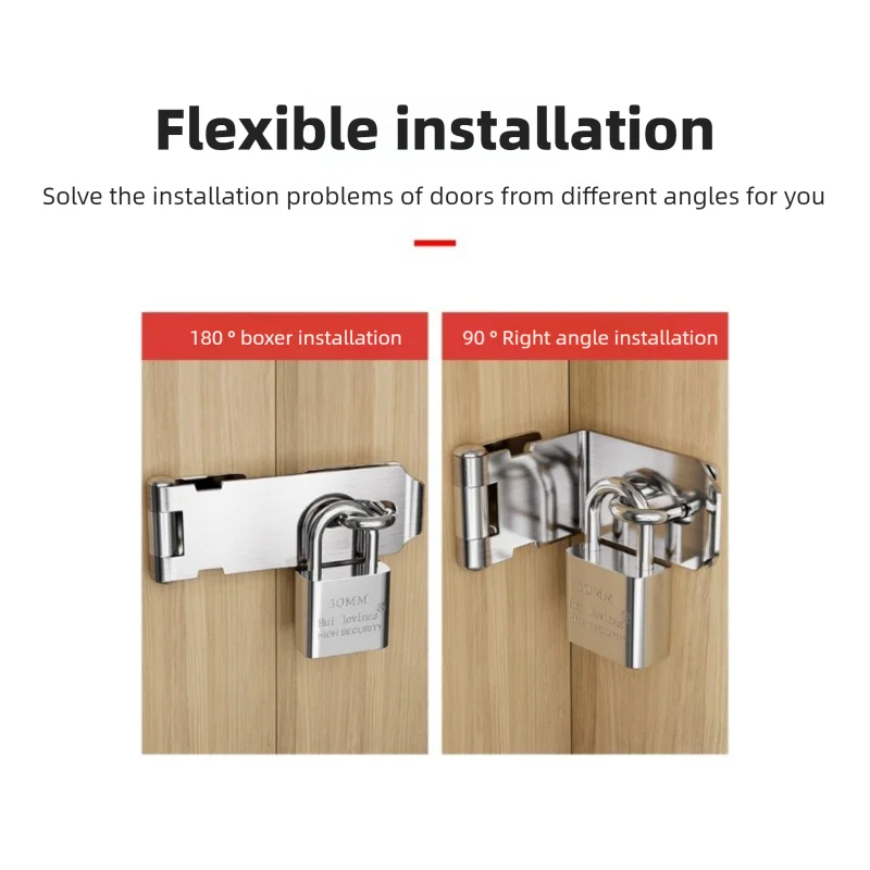Stainless Steel Padlock Hasp 9 - đánh giá và giá Home Security Tapo