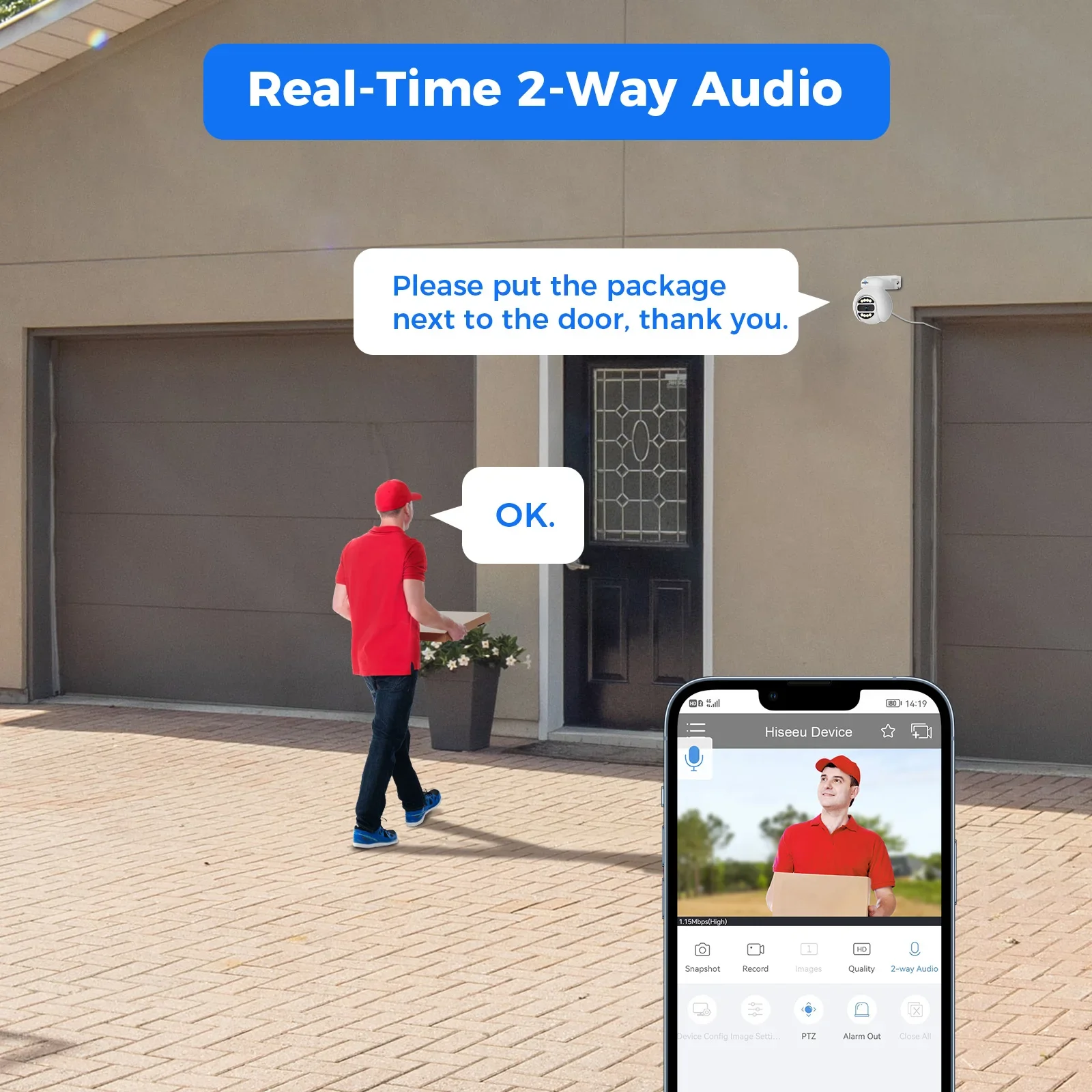 Hiseeu Automatic Tracking 5mp  - đánh giá và giá Home Security Kit With Camera