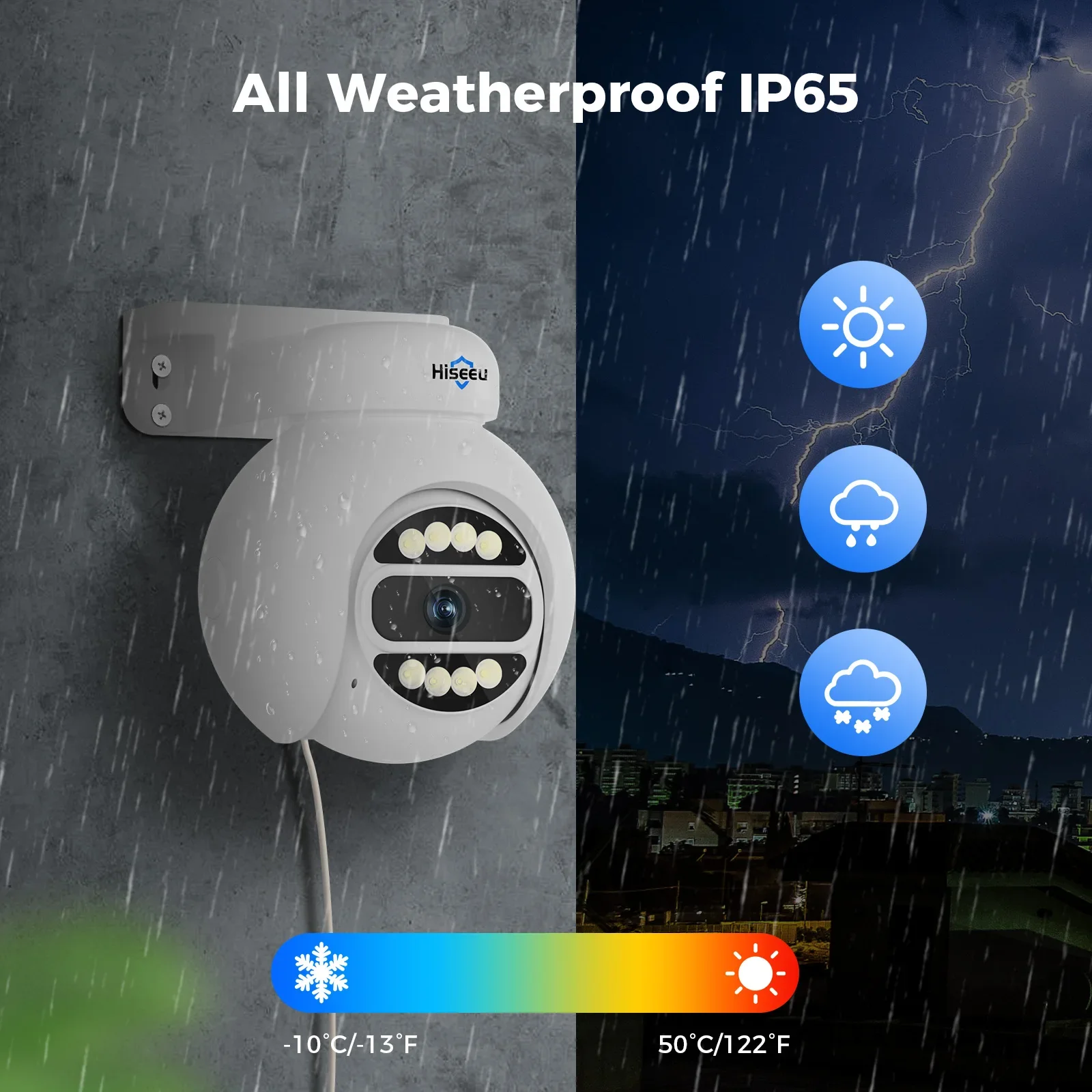 Hiseeu Automatic Tracking 5mp  - đánh giá và giá Home Security Kit With Camera