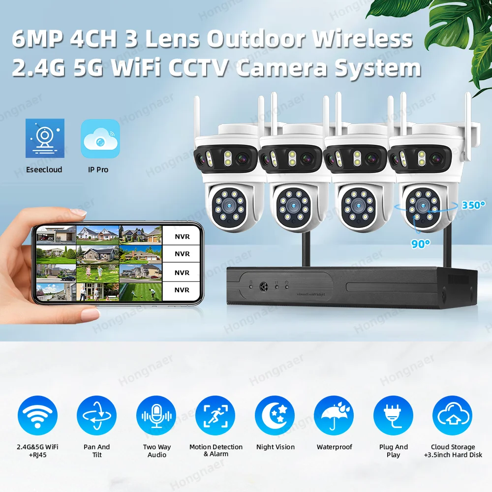 2026 Hongnaer 6MP 4CH 3 Lens 2 - đánh giá và giá Home Security Usa