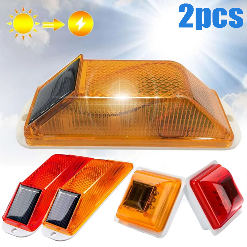 2Pcs Solar Strobe Warning Ligh - đánh giá và giá Solar Security Light