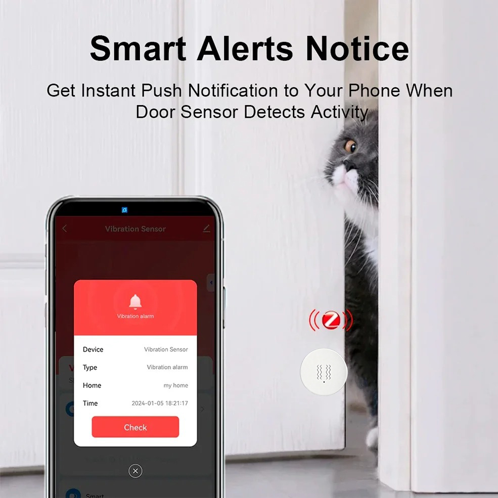 Tuya ZigBee Smart Vibration &  - đánh giá và giá Home Security System