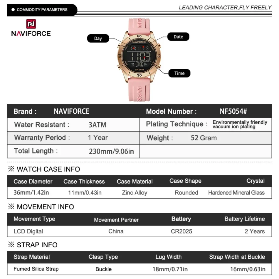 NAVIFORCE Watch For Women Fash - đánh giá và giá Home Security Electronics