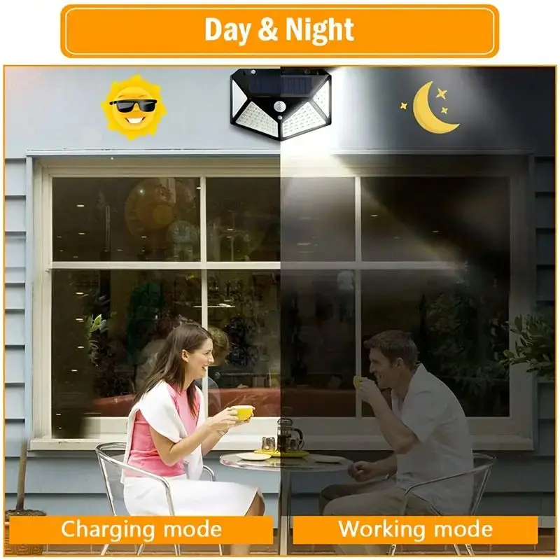 100LED Outdoor Solar Garden Li - đánh giá và giá Solar Security Light