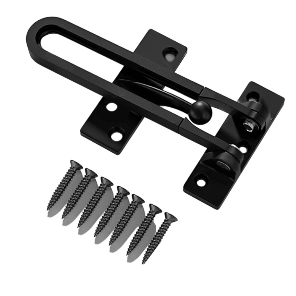 Black Zinc Alloy Door Latch Ch - đánh giá và giá Door Chain Guard