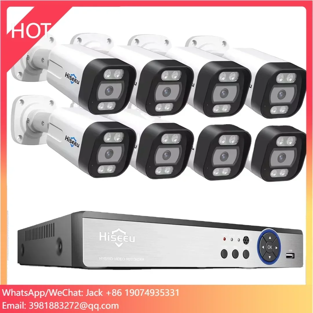 Hiseeu 4K 8channel 8mp Outdoor - đánh giá và giá Home Security Kit With Camera
