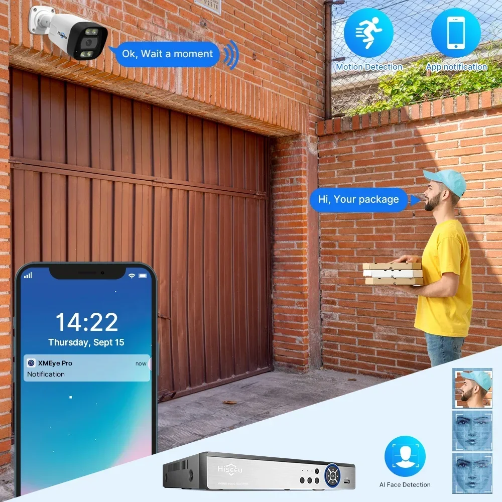 Hiseeu 4K 8channel 8mp Outdoor - đánh giá và giá Home Security Kit With Camera