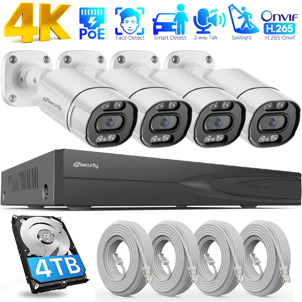 4K PoE Security Camera System  - đánh giá và giá Home Security Kit With Camera