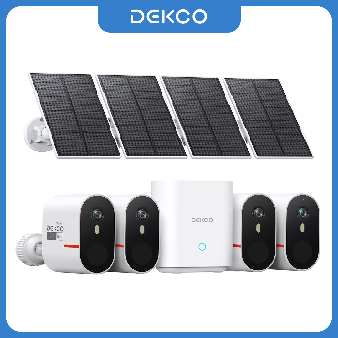 Dekco 3MP WiFi Solar Camera Sy - đánh giá và giá Home Security Kit With Camera