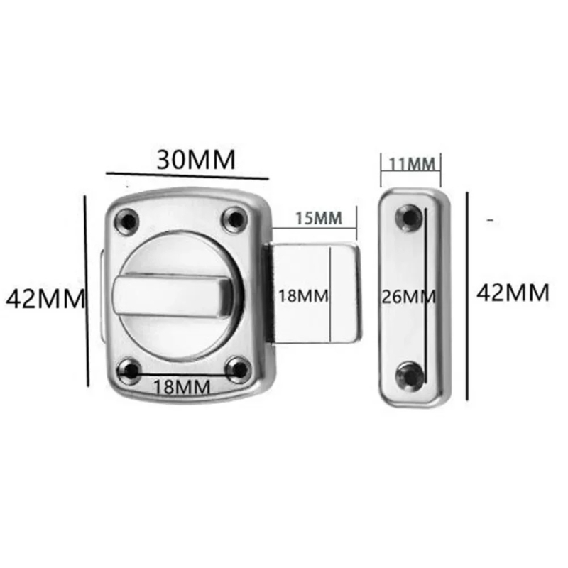 Anti-theft Cast Metal Door Lat - đánh giá và giá Home Security Tapo