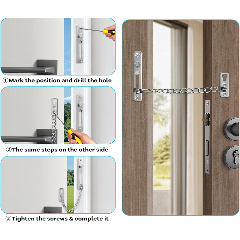 Stainless Steel Door Chain Loc - đánh giá và giá Door Chain Guard