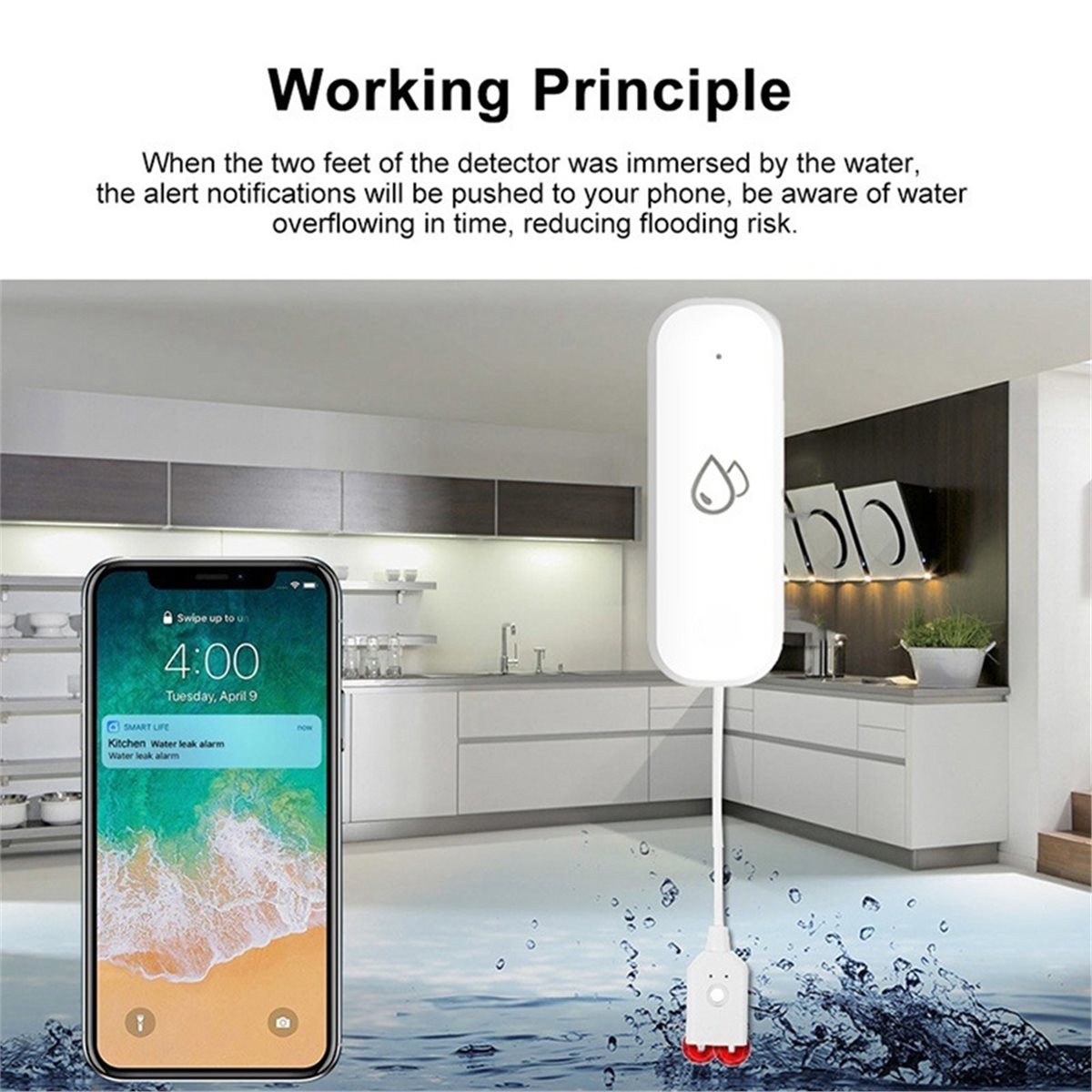Compatible ZigBee Water Leak S - đánh giá và giá Home Security Usa